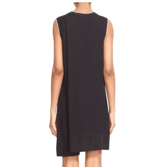 Rag & Bone Abby Sleeveless Crepe Mini Dress Black - Picture 8 of 8